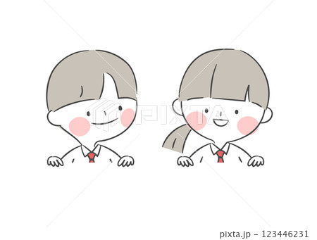 Illustration of a Student Holding Something Illustration of a Student Holding Something 123446231