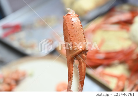 Korean seafood. red snow crab 123446761