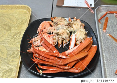 Korean seafood. red snow crab 123446777