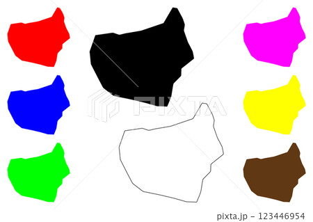 Banfora city (Burkina Faso) map vector illustration, scribble sketch Banfora map Banfora city (Burkina Faso) map vector illustration, scribble sketch Banfora map 123446954