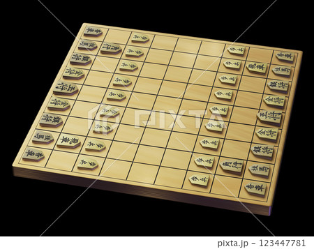 将棋（3DCG）黒バック 123447781