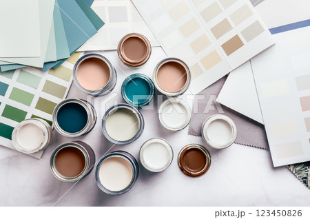 Choosing wall paints Choosing wall paints 123450826