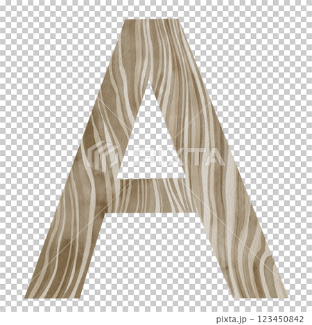 "A" Letter. Watercolor alphabet with wooden texture. Natural font for decorations, postcards, invitations. Perfect for scrapbooking, printing, education, services related to furniture or woodworking. "A" Letter. Watercolor alphabet with wooden texture. Natural font for decorations, postcards, invitations. Perfect for scrapbooking, printing, education, services related to furniture or woodworking. 123450842