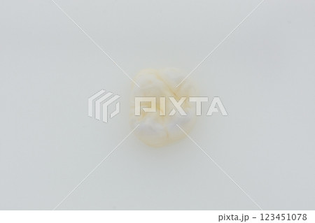 High-quality zirconia dental crown on white background. Dental ceramic crown professional dental lab 123451078