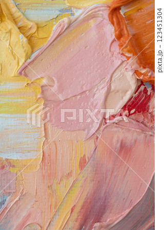 Colorful fragments of an oil painting created with a palette knife in a vibrant texture Colorful fragments of an oil painting created with a palette knife in a vibrant texture 123451304