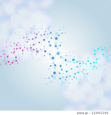 Structure molecule and communication. Dna, atom, neurons. Scientific concept for your design. Connected lines with dots. Medical, technology, chemistry, science background. Vector illustration. Structure molecule and communication. Dna, atom, neurons. Scientific concept for your design. Connected lines with dots. Medical, technology, chemistry, science background. Vector illustration. 123452193