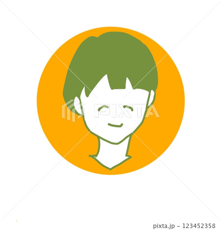 可愛い女性の顔 123452358