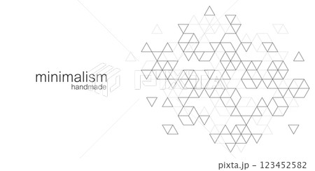 Technology abstract background with triangle and hexagon shapes. Triangular geometric texture for header, web banner, website, presentation Technology abstract background with triangle and hexagon shapes. Triangular geometric texture for header, web banner, website, presentation 123452582