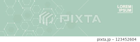 Hexagonal abstract background. Big Data Visualization. Global network connection. Medical, technology, science background. Vector illustration. Hexagonal abstract background. Big Data Visualization. Global network connection. Medical, technology, science background. Vector illustration. 123452604