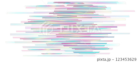 Abstract concept banner with holographic stripes and black outlines Abstract concept banner with holographic stripes and black outlines 123453629