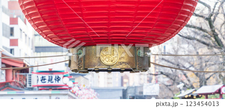 「東京都」宝蔵門の風景・浅草浅草寺 123454013