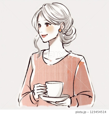 女性・女の子のイラスト素材 女性・女の子のイラスト素材 123454514