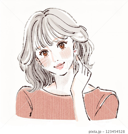 女性・女の子のイラスト素材 123454528