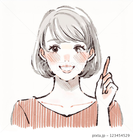 女性・女の子のイラスト素材 123454529