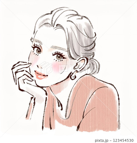 女性・女の子のイラスト素材 123454530