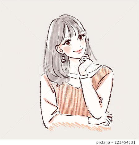 女性・女の子のイラスト素材 123454531