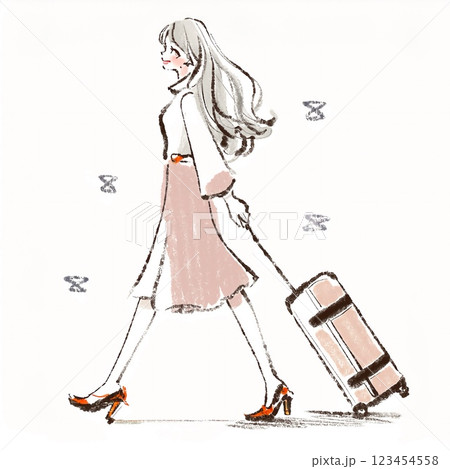 女性・女の子のイラスト素材 女性・女の子のイラスト素材 123454558