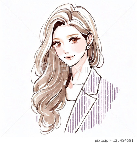 女性・女の子のイラスト素材 123454581