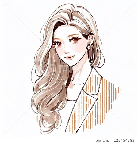 女性・女の子のイラスト素材 123454585