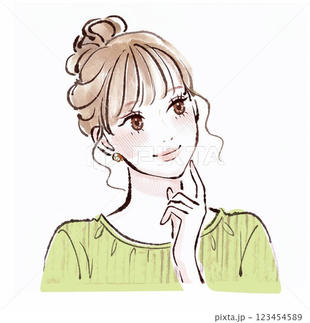 女性・女の子のイラスト素材 123454589