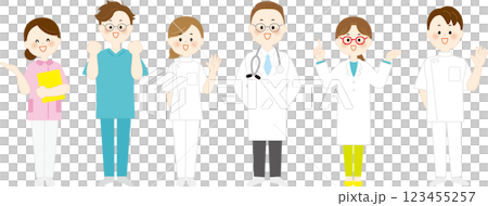 醫事工作者角色集，全身 123455257