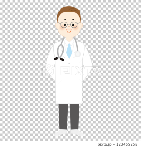 Medical worker, doctor, whole body Medical worker, doctor, whole body 123455258