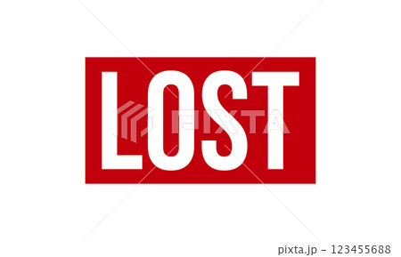 Lost Rubber Stamp Seal Vector 123455688