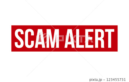 Scam Alert Rubber Stamp Seal Vector 123455731