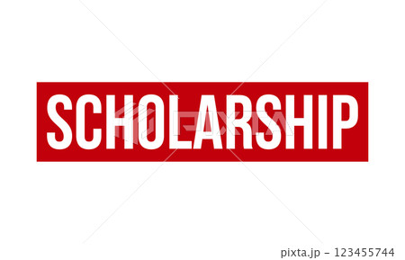 Scholarship Rubber Stamp Seal Vector 123455744
