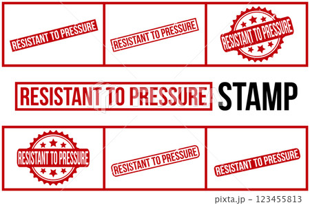Resistant To Pressure Rubber Stamp Set Vector 123455813