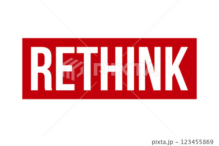 Rethink Rubber Stamp Seal Vector 123455869