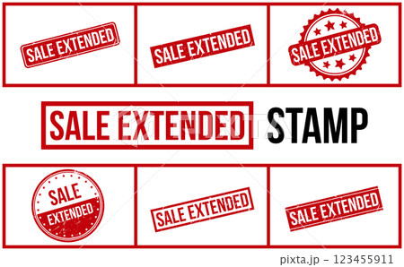 Sale Extended Rubber Stamp Set Vector 123455911