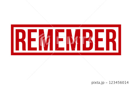 Remember Rubber Stamp Seal Vector 123456014