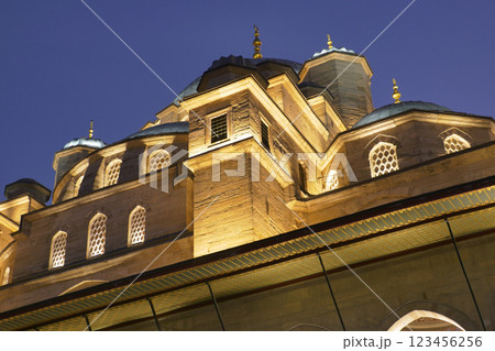 Fatih Mosque with lantern light at night  123456256