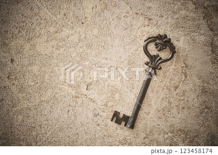 アンティークな鍵 防犯イメージ アンティークな鍵 防犯イメージ 123458174