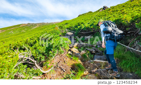 夏の御嶽山登山（王滝口登山道） 123458234
