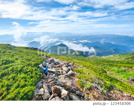 夏の御嶽山登山:王滝口登山道 夏の御嶽山登山:王滝口登山道 123458306