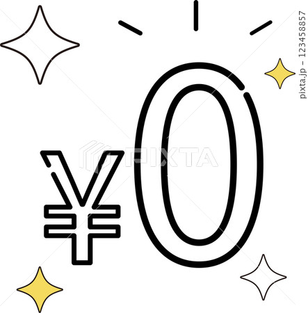 無料_0円_アイコン 無料_0円_アイコン 123458857