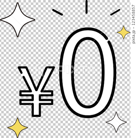 無料_0円_アイコン 無料_0円_アイコン 123458857