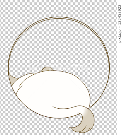 穴からしっぽだけ出てるチンチラ(パイド) 123458922
