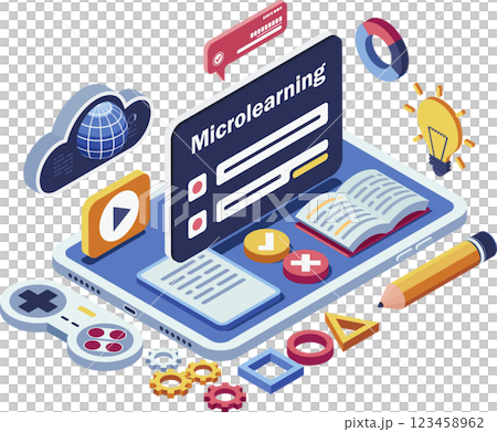 Isometric Microlearning with Educational Icons and Digital Tools Isometric Microlearning with Educational Icons and Digital Tools 123458962