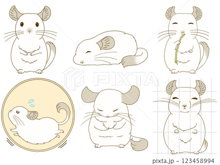 チンチライラストセット(パイド) 123458994