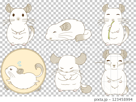 チンチライラストセット(パイド) 123458994