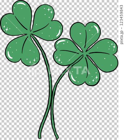 4 Leaf Clover and Shamrock 3 leaf Hand Drawn Doodle 4 Leaf Clover and Shamrock 3 leaf Hand Drawn Doodle 123459843