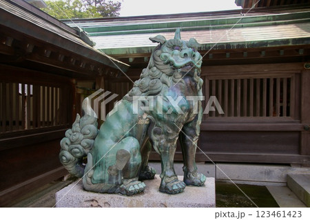 宗像大社・狛犬・吽（うん）形（福岡県・宗像市） 123461423
