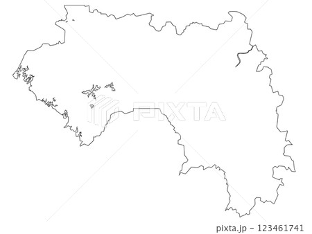白地図 ギニア 白地図 ギニア 123461741