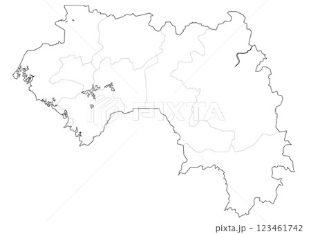 白地図 ギニア 白地図 ギニア 123461742