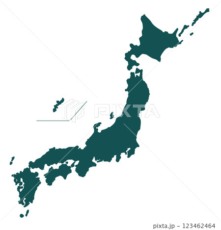 日本列島　地図 123462464