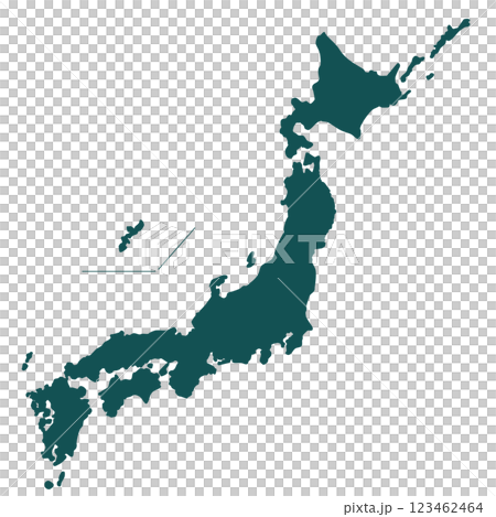 日本列島　地図 123462464