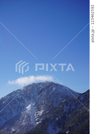 初冬のニペソツ山の稜線 初冬のニペソツ山の稜線 123462592
